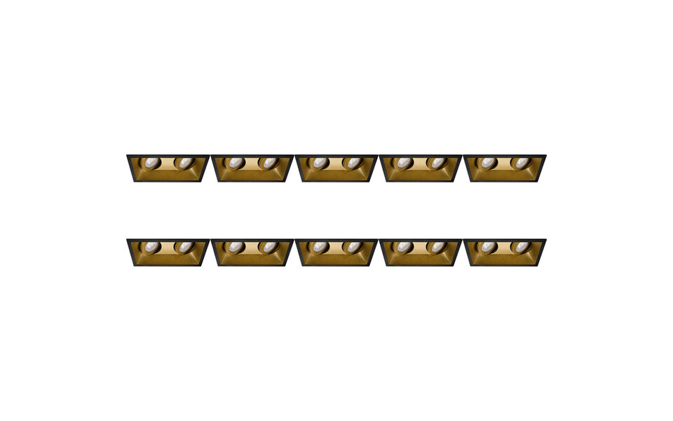 HLW LED Spot Light Fixture 10 Pack - GU10 Recessed Spot Light - Tiltable LED Accessories