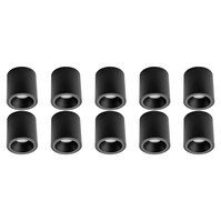 Opbouwspot 10 Pack - GU10 Fitting - Mat Zwart Aluminium Opbouwspot 10 Pack - GU10 Fitting - Mat Zwart Aluminium