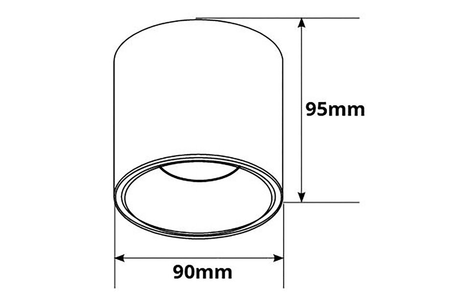 HLW LED Pragmi Cliron Pro Surface Mounted Spotlight 10 Pack - GU10 fitting - LED accessories - Ø90mm matte black/white