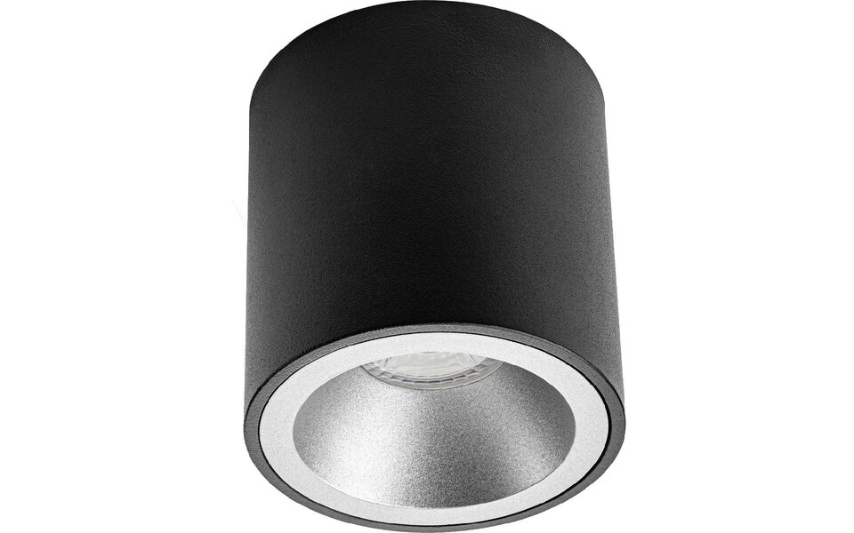 HLW LED Pragmi Cliron Pro Opbouwspot 10 Pack - GU10 Lamp Fitting - Mat Zwart/Zilver - Aluminium HLW LED Pragmi Cliron Pro Opbouwspot 10 Pack - GU10 Lamp Fitting - Mat Zwart/Zilver - Aluminium