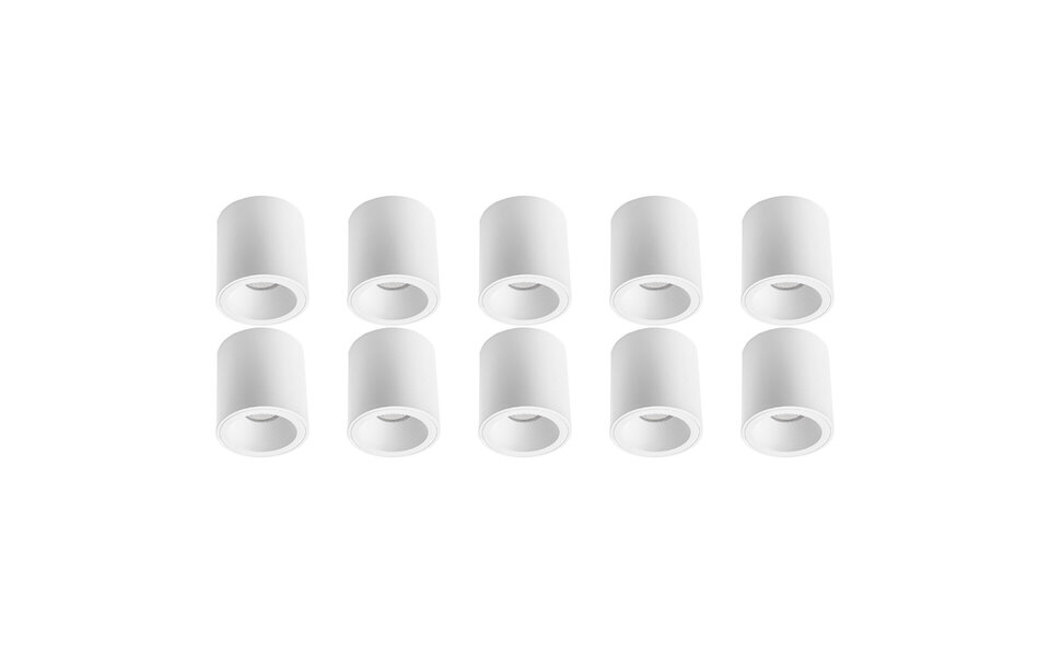 HLW LED Surface-mounted spotlight 10-pack - Pragmi Cliron Pro - GU10 fitting - LED accessories