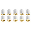 Opbouwspot 10 Pack Pragmi Cliron Pro - GU10 Lamp Fitting - LED Toebehoren