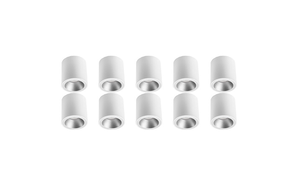 HLW LED Opbouwspot 10 Pack Pragmi Cliron Pro met GU10 fitting - Stijlvol LED toebehoren HLW LED Opbouwspot 10 Pack Pragmi Cliron Pro met GU10 fitting - Stijlvol LED toebehoren