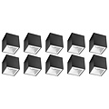 Surface-Mounted Spotlight 10 Pack - GU10 Fitting LED Accessories - Matte Black/White, Aluminum Ø90mm