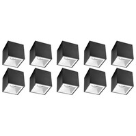Surface-mounted spotlight 10-pack - Pragmi Cliron Pro - GU10 lamp fitting
