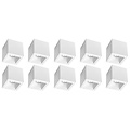 Pragmi Cliron Pro Surface-Mounted Spotlight 10 Pack - GU10 Fitting - LED Accessories - Matte White