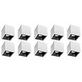 Surface-mounted spotlight 10-pack - Pragmi Cliron Pro - GU10 fitting - Matte white/black LED accessories