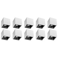 Opbouwspot 10 Pack - Pragmi Cliron Pro - GU10 Lamp Fitting Opbouwspot 10 Pack - Pragmi Cliron Pro - GU10 Lamp Fitting