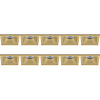 Spotlight Fixture 10 Pack - GU10 fitting - LED accessories - Gold