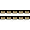 Spotlight Fixture 10 Pack - GU10 Fitting - Black/Gold Aluminum