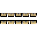 Spot Armatuur 10 Pack - GU10 Inbouwspot - Zwart/Goud Aluminium - LED Toebehoren