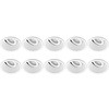 Spot Armatuur 10 Pack - GU10 Inbouwspot - Kantelbaar & Aluminium
