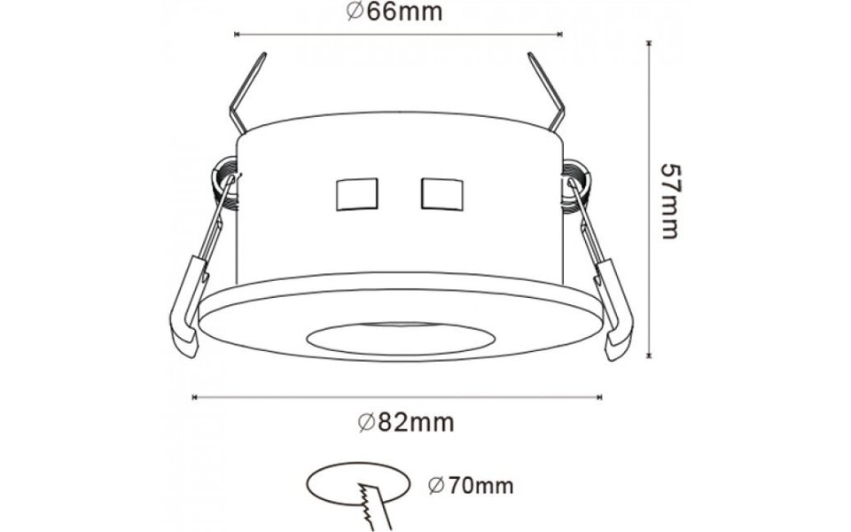 HLW LED Spotlight Fixture 10 Pack - GU10 Recessed Spotlight | Waterproof IP65 LED Accessories