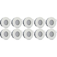 Spotlight Fixture 10 Pack - GU10 Recessed Spotlight - Waterproof IP65