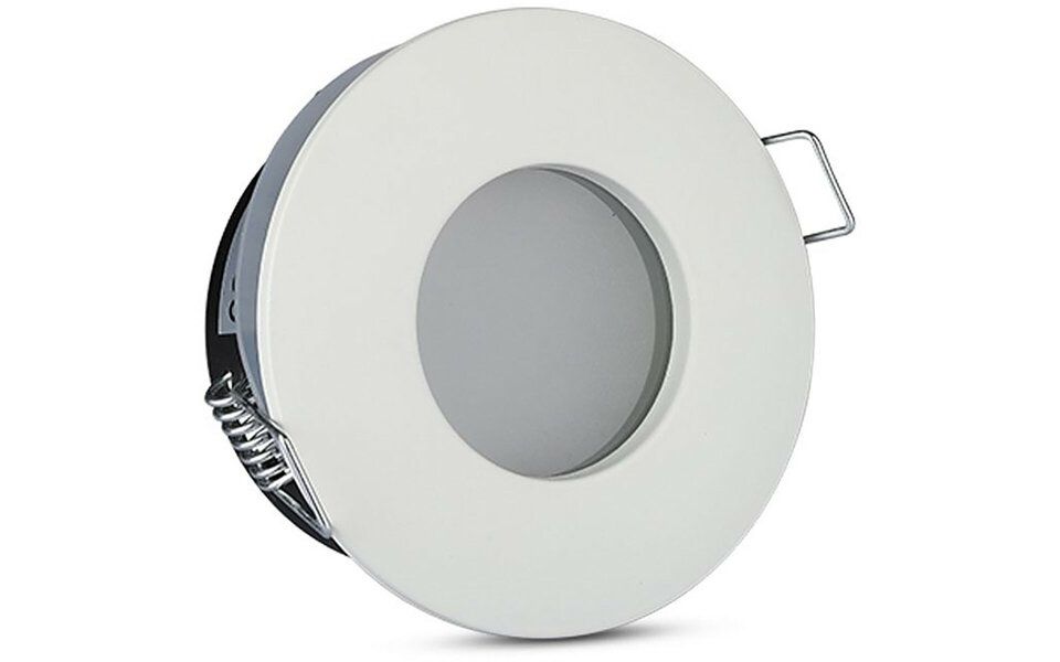 HLW LED Spotlight Fixture 10 Pack - GU10 Fitting LED Accessories - Waterproof IP65, Round, White