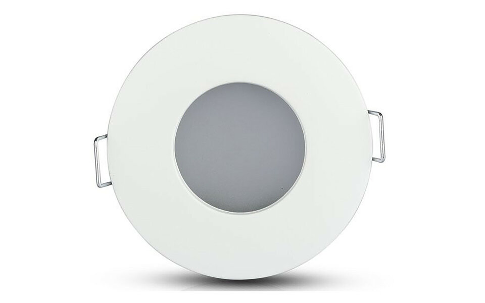 HLW LED Spotlight Fixture 10 Pack - GU10 Fitting LED Accessories - Waterproof IP65, Round, White