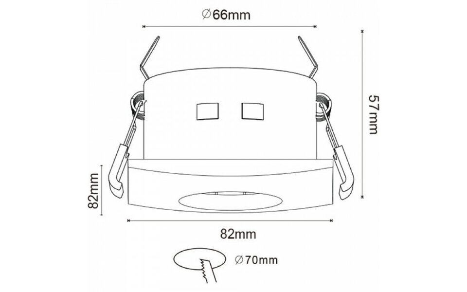 HLW LED Spotlight Fixture 10 Pack - Waterproof IP65 - Square - Aluminum - Without GU10 fitting HLW LED Spotlight Fixture 10 Pack - Waterproof IP65 - Square - Aluminum - Without GU10 fitting