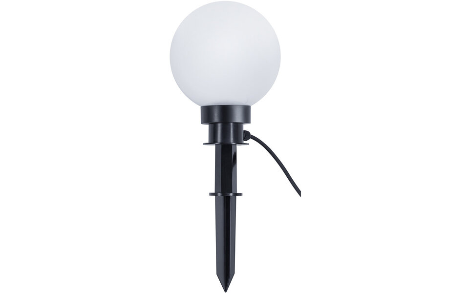 HLW LED LED Priklamp met Stekker - Trion Balino - E27 Fitting - Mat Zwart - Kunststof - Ø200