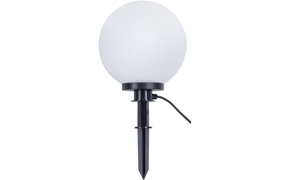 HLW LED LED Priklamp met Stekker - Trion Balino - E27 Fitting - Mat Zwart - Kunststof - Ø300