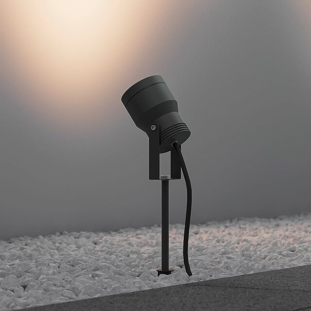 HLW LED Prikspot - Tuinverlichting - Trion Bera - 11W - Warm Wit 3000K - Waterdicht IP65 - Antraciet - Aluminium HLW LED Prikspot - Tuinverlichting - Trion Bera - 11W - Warm Wit 3000K - Waterdicht IP65 - Antraciet - Aluminium