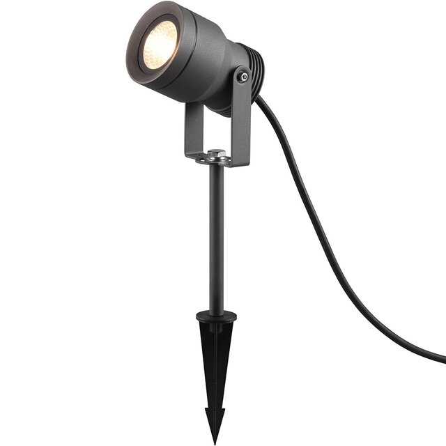 HLW LED Prikspot - Tuinverlichting - Trion Bera - 11W - Warm Wit 3000K - Waterdicht IP65 - Antraciet - Aluminium HLW LED Prikspot - Tuinverlichting - Trion Bera - 11W - Warm Wit 3000K - Waterdicht IP65 - Antraciet - Aluminium
