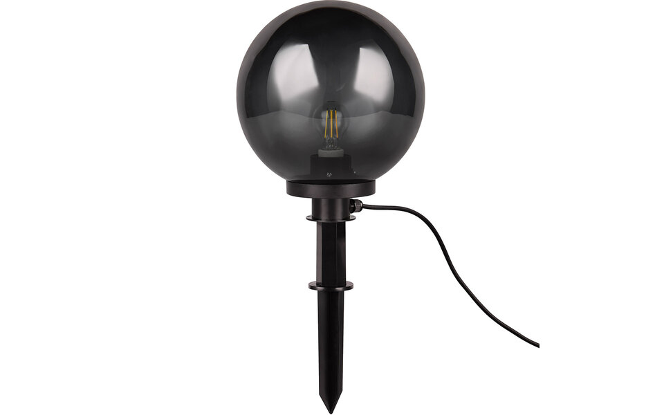 HLW LED LED Priklamp met Stekker - Trion Lobo - E27 Fitting - Spatwaterdicht IP44 - Zwart - Kunststof - Ø300 HLW LED LED Priklamp met Stekker - Trion Lobo - E27 Fitting - Spatwaterdicht IP44 - Zwart - Kunststof - Ø300