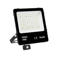 LED Breedstraler | 100W | 4000K | PIR Sensor | IP66 | 150lm/W