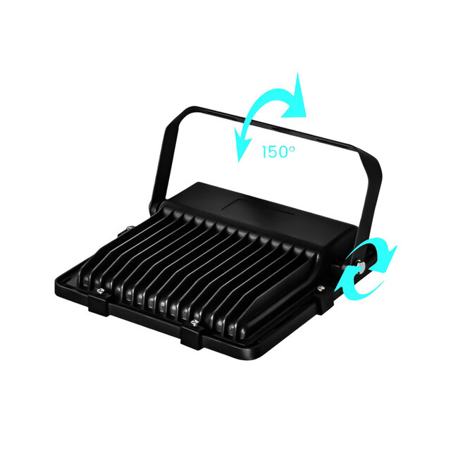 Sosen LED Flood Light | 150W | 4000K | PIR Sensor | IP66 | 150lm/W | Lifud driver | 90° | CRI >80