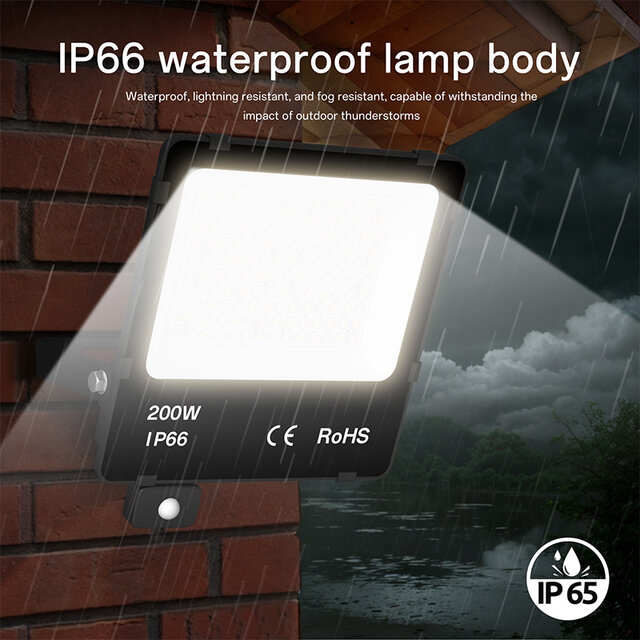 Sosen LED Breedstraler | 200W | 4000K | PIR Sensor | IP66 | 150lm/W | Lifud driver | 90° | CRI >80