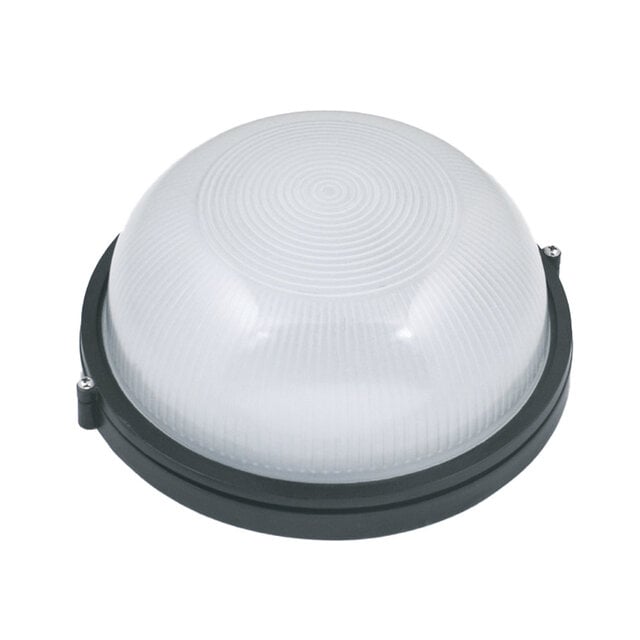 HLW LED HLW LED ZIGANA Bulkhead lamp | E27 | Max. 60W | IP54 | Zwart