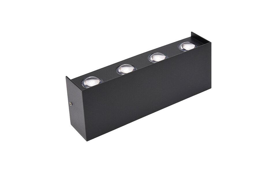 HLW LED HLW LED PROTONS outdoor LED wall light | 8W | 4200K | IP65 | Neutral white | 560 lm | Aluminium