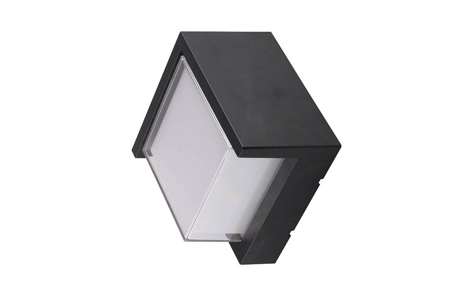 HLW LED HLW LED SUGA LED wandlamp  | Vierkant Compact | 12W | 4200K | IP54 | Neutraal wit | Aluminium