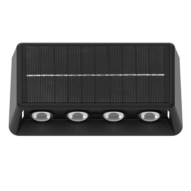 HLW LED HLW LED MALIBU solar LED wall light | 8W | 2700K / 4200K / 6500K | IP65 | Adjustable white | 80 lm | Kunststof