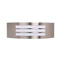 HLW LED MANGO-2  wandlamp | E27 fitting | max. 18W LED | IP44 | Zwart | RVS + kunststof