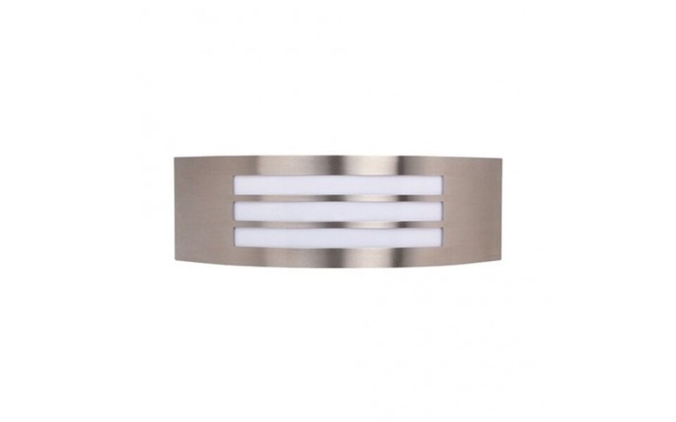 HLW LED HLW LED MANGO-2  wandlamp | E27 fitting | max. 18W LED | IP44 | Zwart | RVS + kunststof