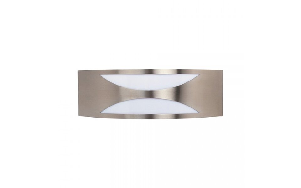 HLW LED HLW LED MANGO-3  wandlamp | E27 fitting | max. 18W LED | IP44 | Zwart | RVS + kunststof