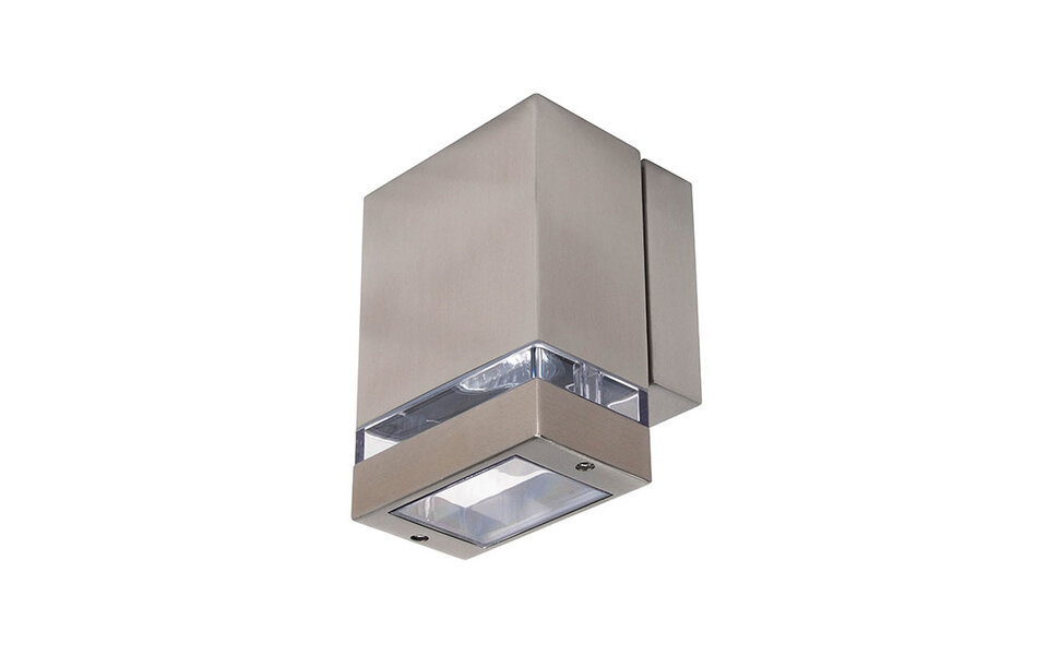 HLW LED HLW LED GARDENYA  wandlamp | Down | GU10 fitting | max. 10W LED | IP44 | RVS + polycarbonaat