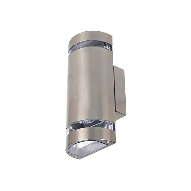 HLW LED HLW LED GARDENYA outdoor wall light | Up & Down Dubbel | 2x GU10 socket | max. 2x10W LED | IP44 | RVS + polycarbonaat