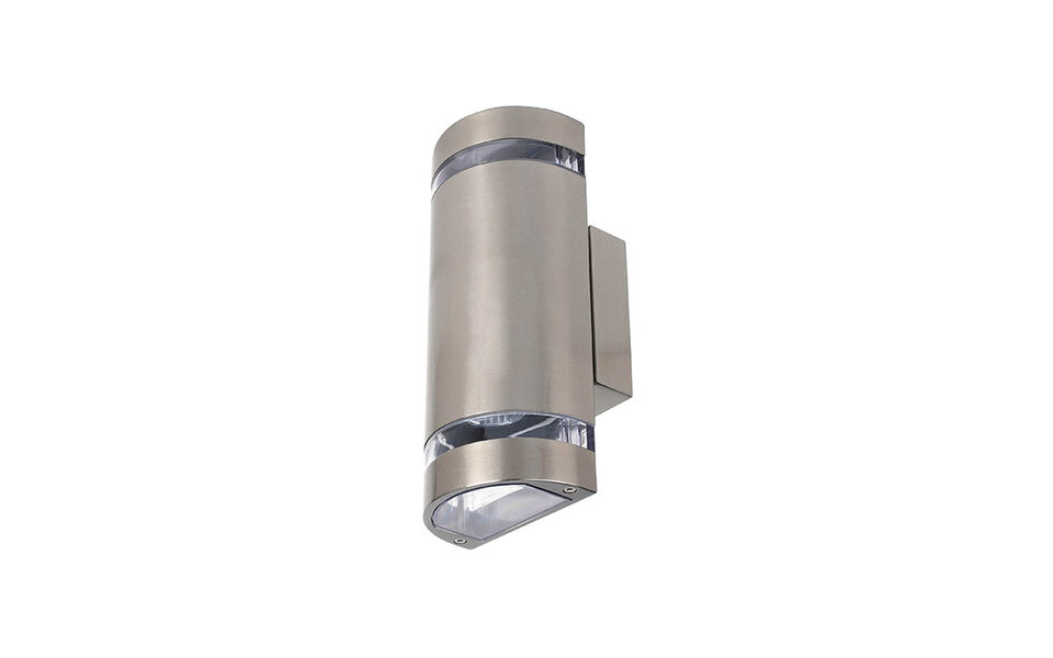 HLW LED HLW LED GARDENYA outdoor wall light | Up & Down Dubbel | 2x GU10 socket | max. 2x10W LED | IP44 | RVS + polycarbonaat