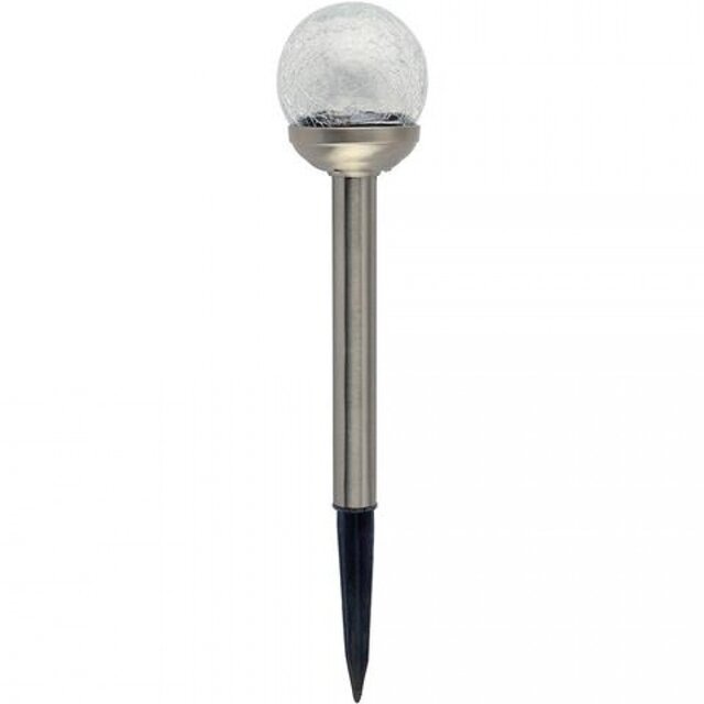 HLW LED HLW LED CRYSTAL solar priklamp | 0.06W | 6400K | IP44 | Chroom