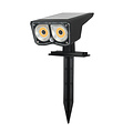 HLW LED OZMO solar prikspot / wandlamp | 3W | 4000K | PIR | IP44 | Zwart