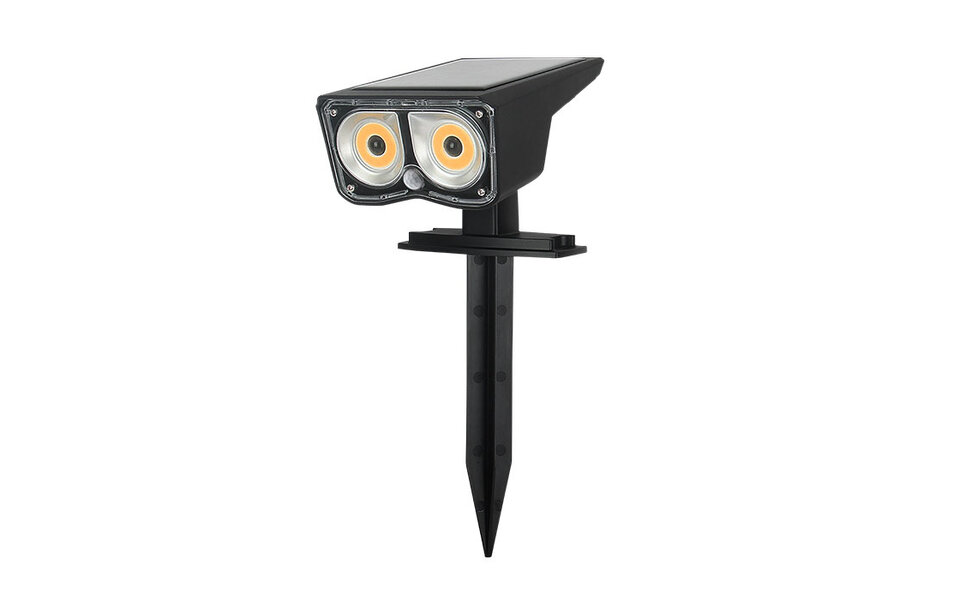 HLW LED HLW LED OZMO solar prikspot / wandlamp | 3W | 4000K | PIR | IP44 | Zwart