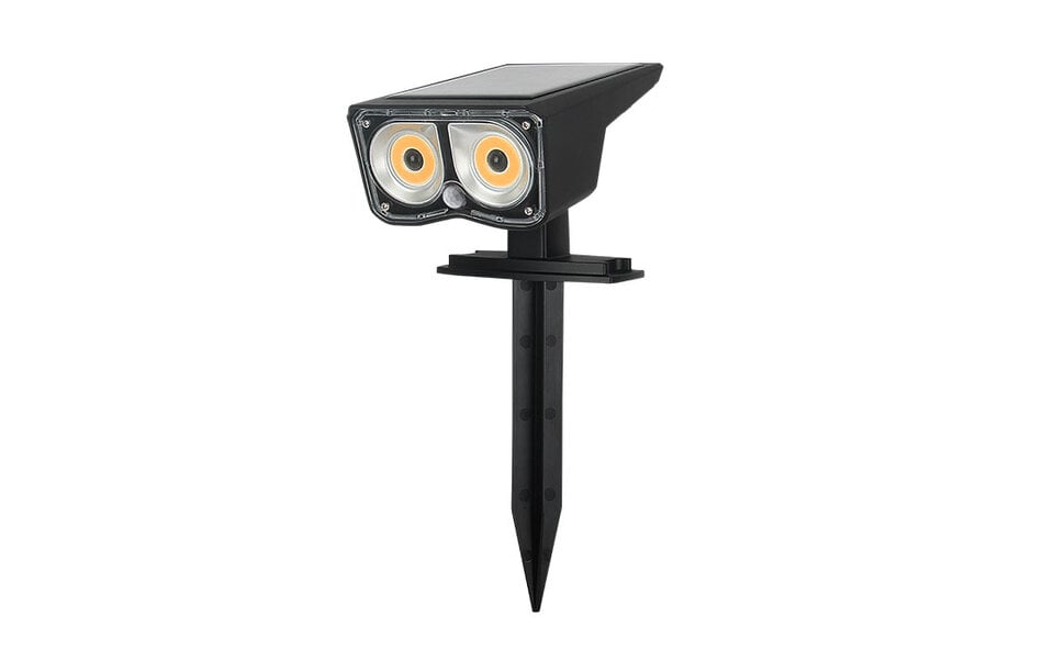 HLW LED HLW LED OZMO solar spike spotlight / wall light | 3W | 4000K | PIR | IP44 | Black