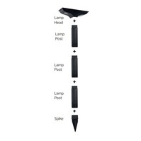 HLW LED QUEBEC 3CCT solar prikspot / wandlamp | 3CCT | Solar