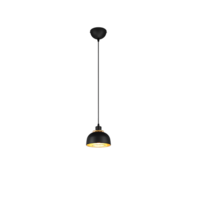 Trio PUNCH hanglamp | mat zwart | IP20 | E27 Fitting | Ø 18 cm Trio PUNCH hanglamp | mat zwart | IP20 | E27 Fitting | Ø 18 cm