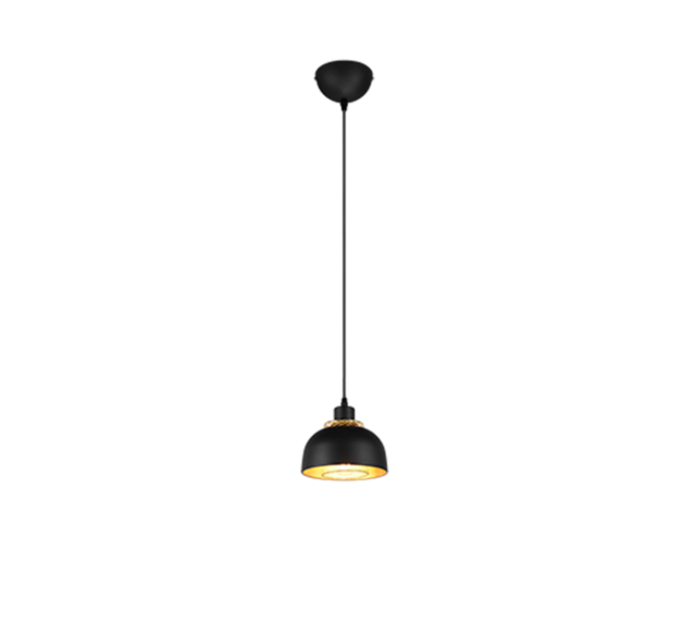 Trio Lighting Trio PUNCH pendant light | 1x E27 max 40W | black | Ø 18 cm | IP20 | 150 cm Trio Lighting Trio PUNCH pendant light | 1x E27 max 40W | black | Ø 18 cm | IP20 | 150 cm