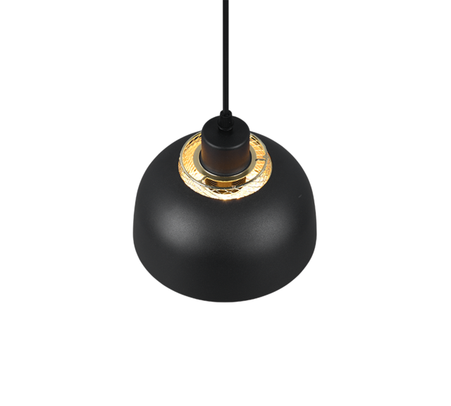 Trio Lighting Trio PUNCH pendant light | 1x E27 max 40W | black | Ø 18 cm | IP20 | 150 cm Trio Lighting Trio PUNCH pendant light | 1x E27 max 40W | black | Ø 18 cm | IP20 | 150 cm
