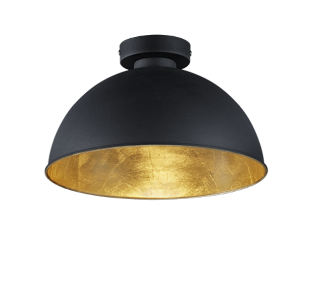 Trio Lighting Trio JIMMY plafondlamp | E27 Fitting | zwart | Ø 31 cm | IP20 | excl. 1x E27 | max. 60W
