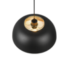 Trio Lighting Trio PUNCH hanglamp | E27 Fitting | mat zwart | Ø 35 cm | IP20 | excl. 1x E27 | max. 40W