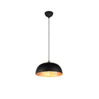 Trio PUNCH hanglamp | mat zwart | IP20 | E27 Fitting | Ø 35cm